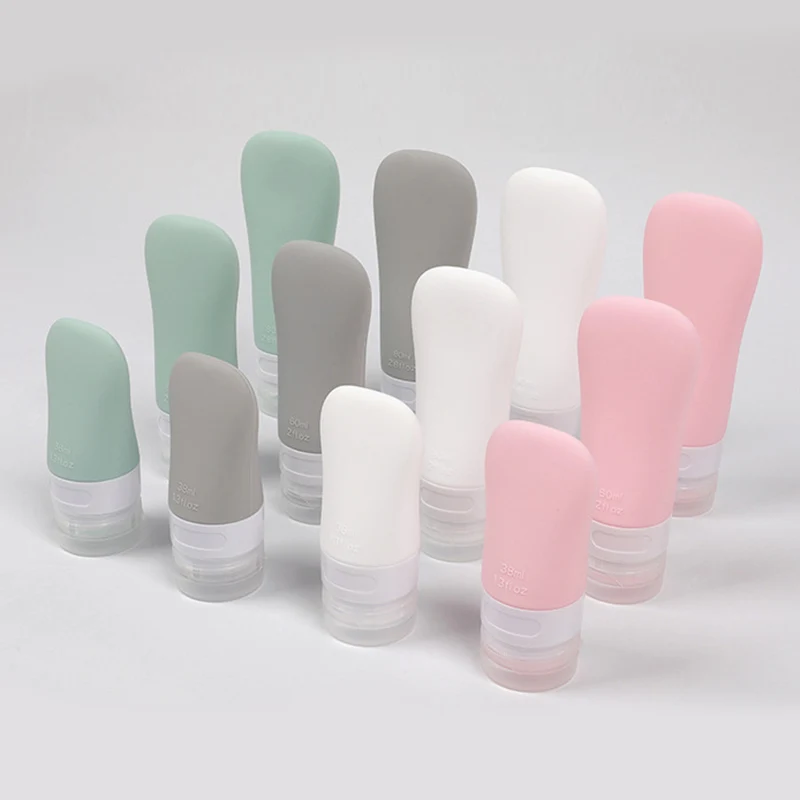 Botella cosmética de viaje de silicona de estilo Ladylike de 80 ml