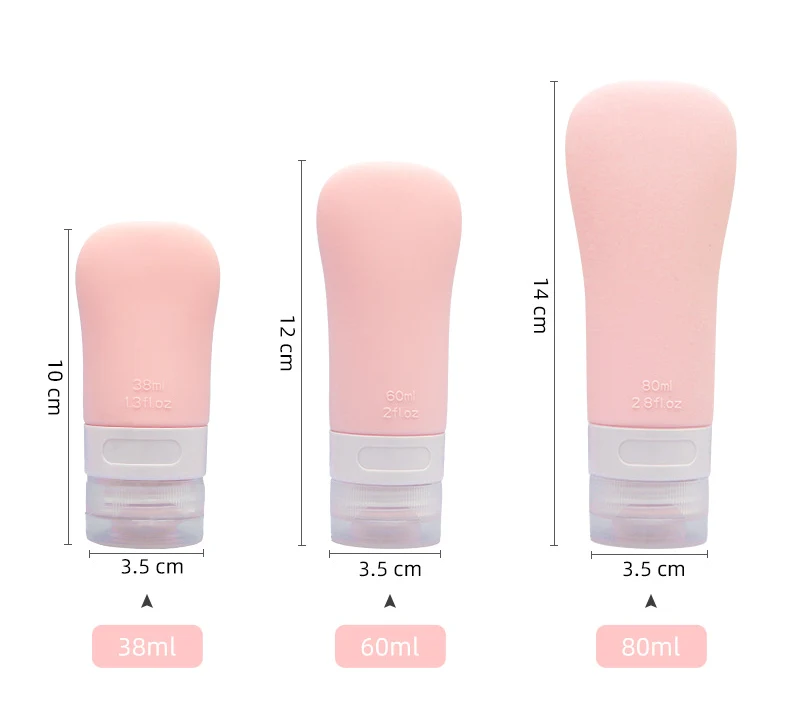 60ml Ladylike style Silicone Travel Cosmetic Bottle