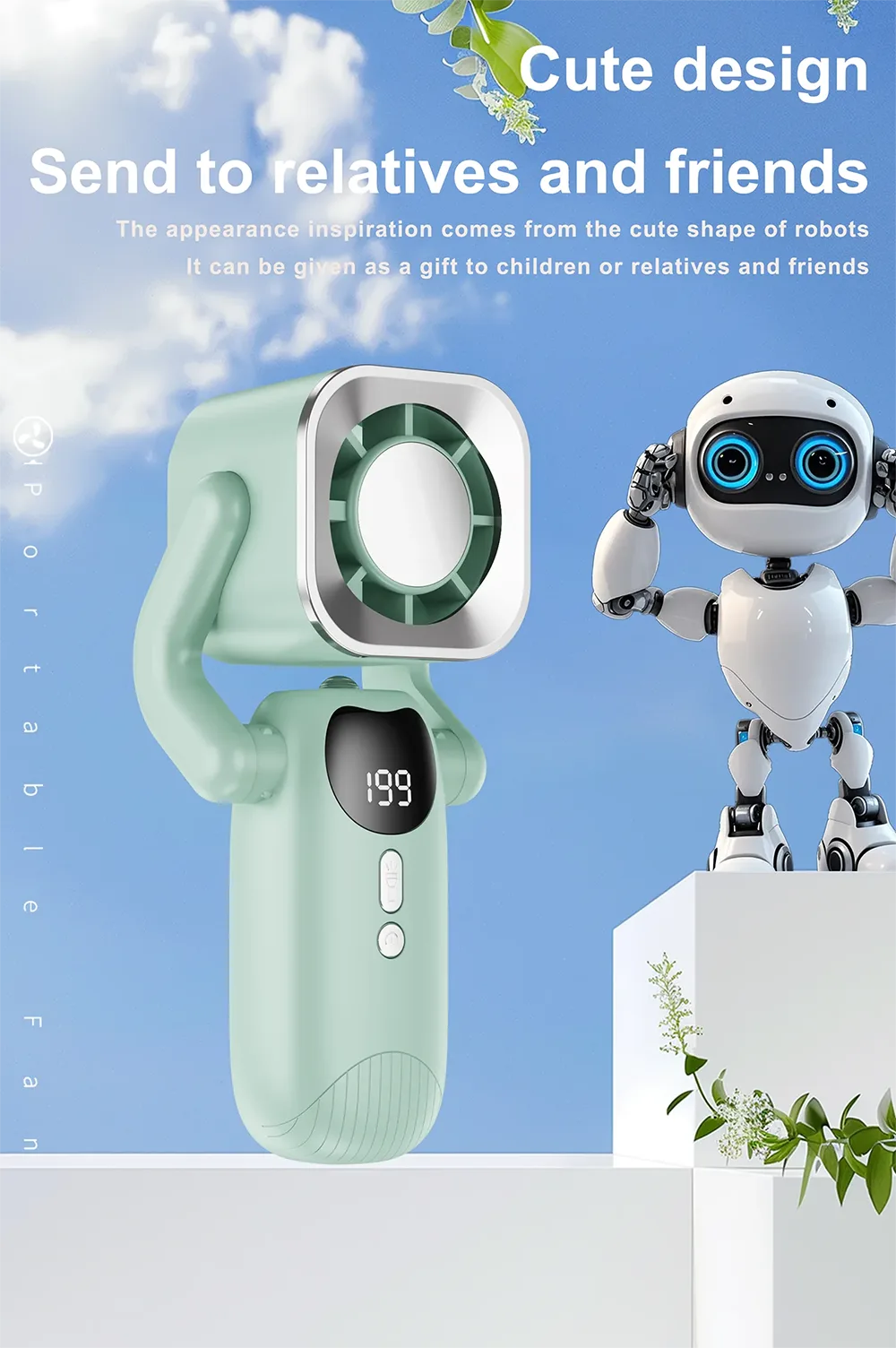 Square Portable Fan