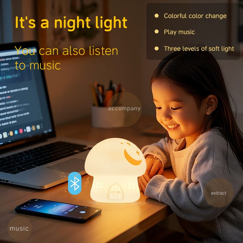 Luz nocturna de silicona multifunción